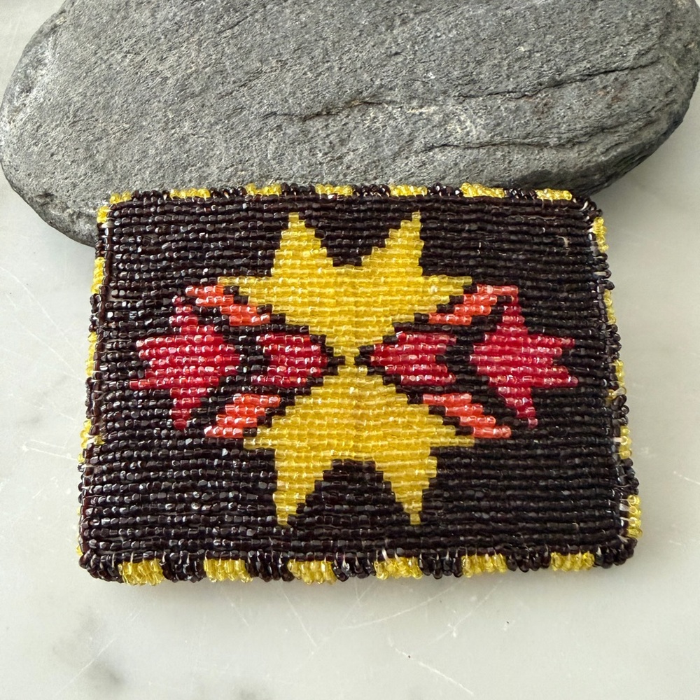 Beaded Native American Vintage Belt Buckle - Picture 2 of 8
